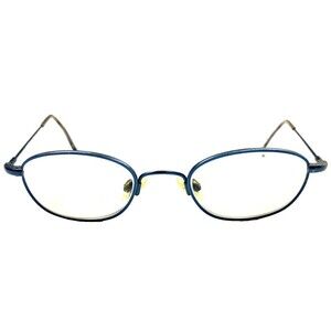 Eschenbach O!O Frames Eyeglasses Blue Metal TitanFlex Oval Small 41 - 18 - 125